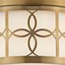 4_Crystorama Anniversary 13 1/2" Wide Vibrant Gold Drum Ceiling Light more views