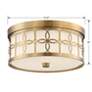 5_Crystorama Anniversary 13 1/2" Wide Vibrant Gold Drum Ceiling Light more views