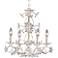 Crystorama Antique White Crystal Floret Chandelier
