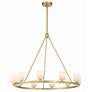 Thumbnail1 of Crystorama Aragon 10 Light Soft Brass Chandelier