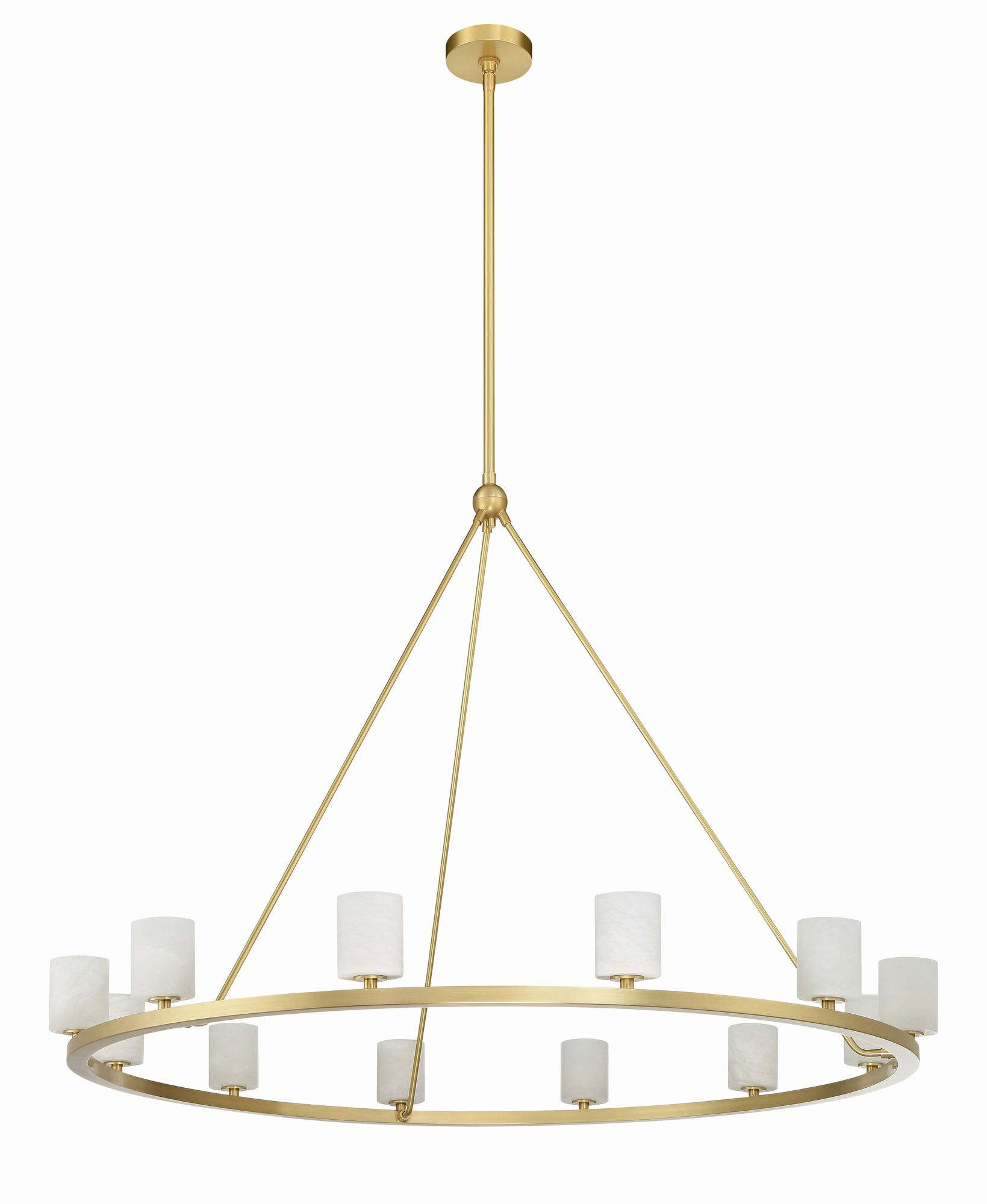 Image 2 Crystorama Aragon 12 Light Soft Brass Chandelier more views