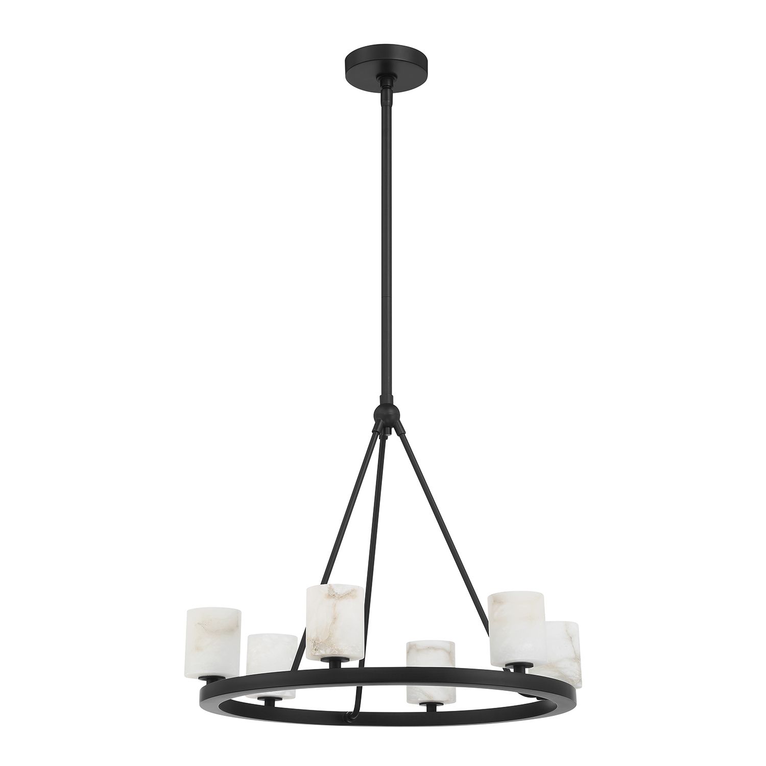 Image 3 Crystorama Aragon 22.75'' LED Matte Black Chandelier more views
