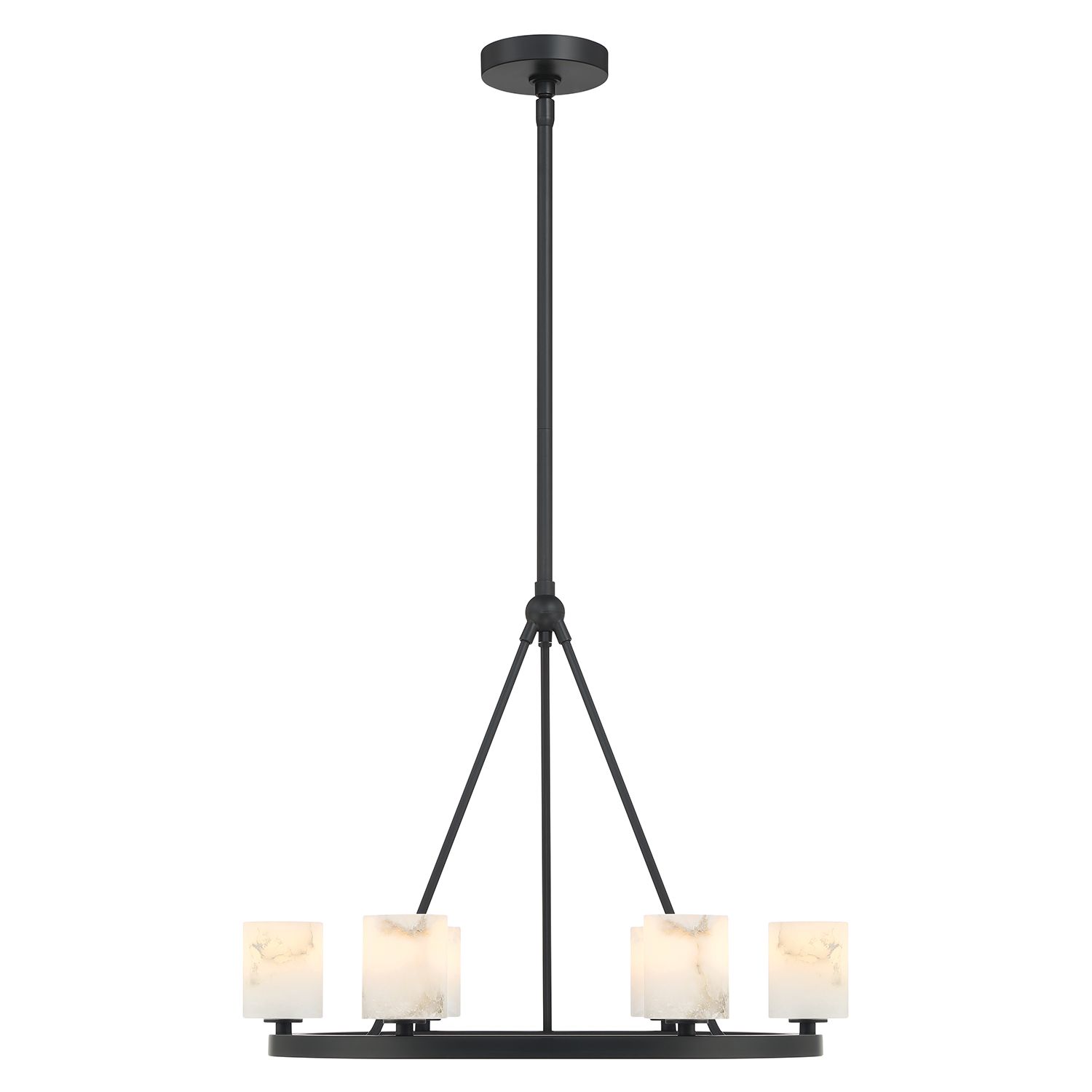 Image 4 Crystorama Aragon 22.75'' LED Matte Black Chandelier more views