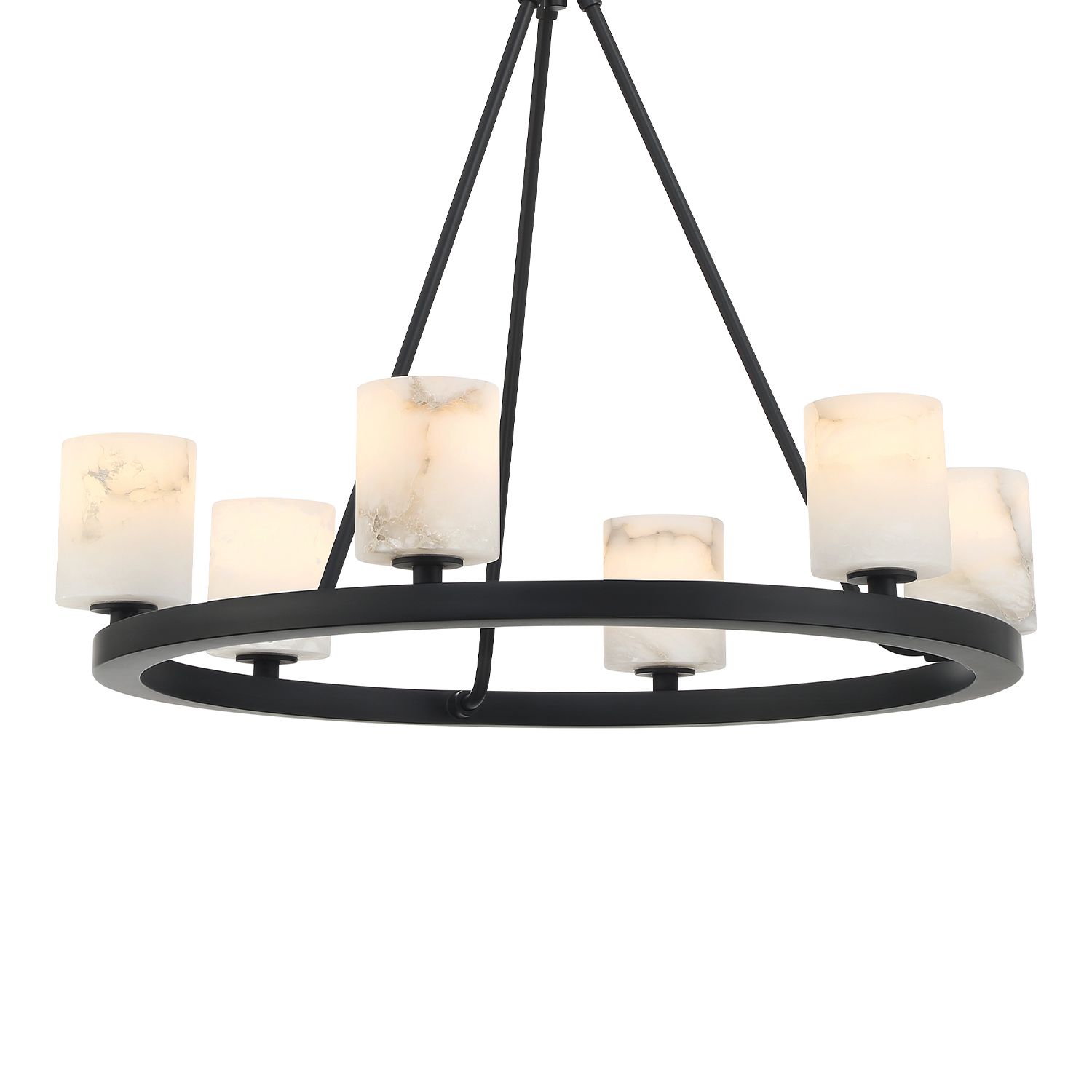 Image 6 Crystorama Aragon 22.75'' LED Matte Black Chandelier more views
