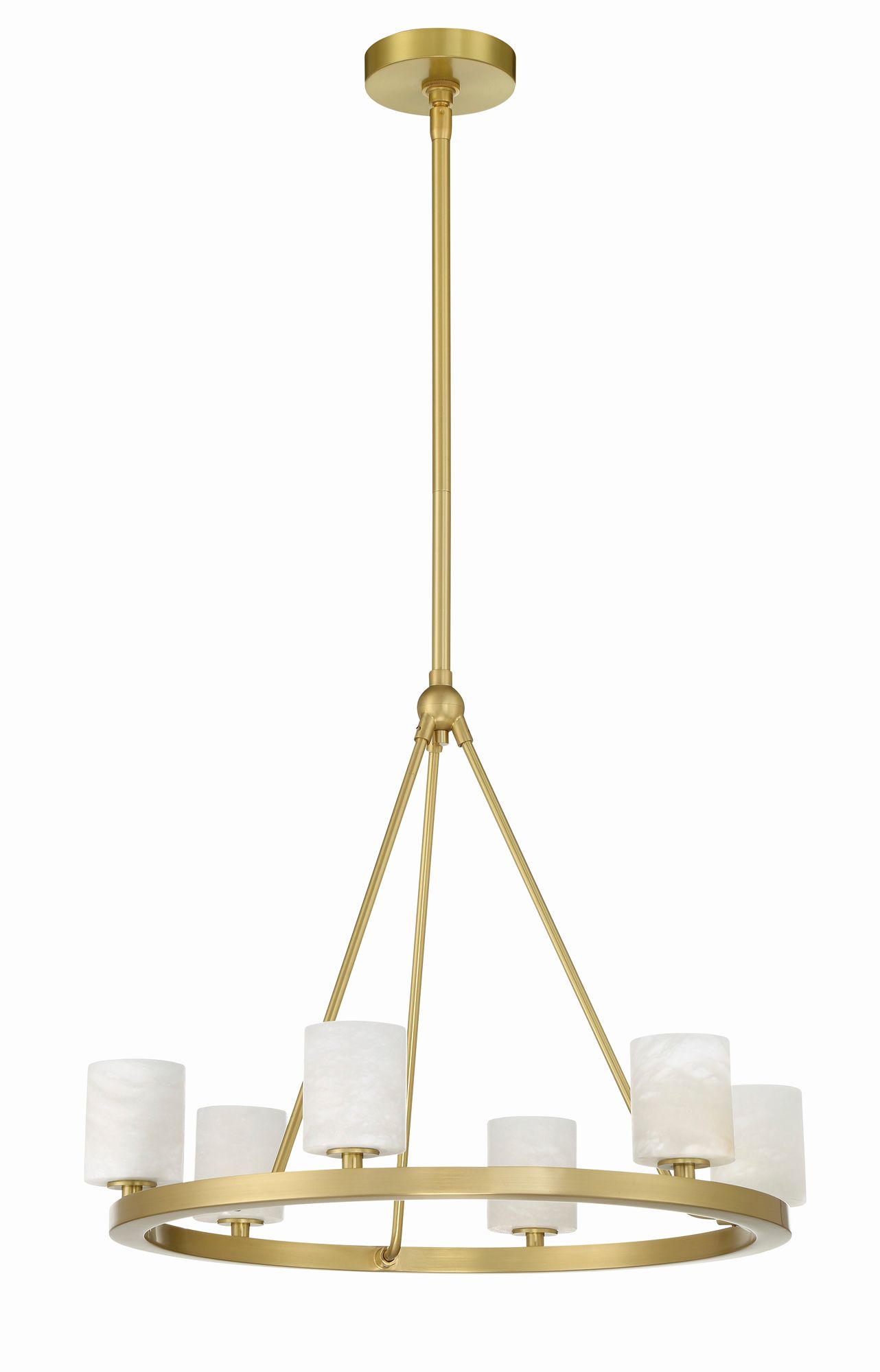 Image 2 Crystorama Aragon 22.75'' LED Soft Brass Chandelier more views