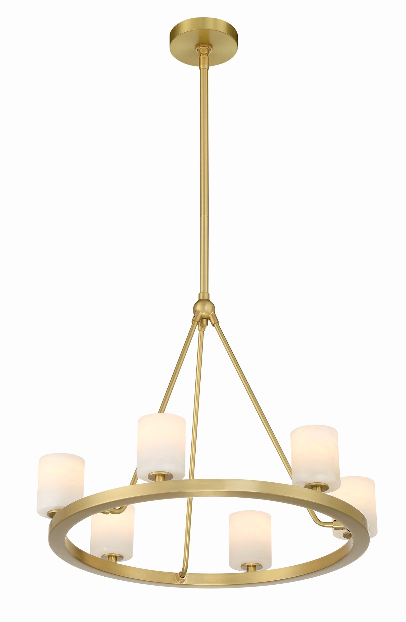 Image 4 Crystorama Aragon 22.75'' LED Soft Brass Chandelier more views