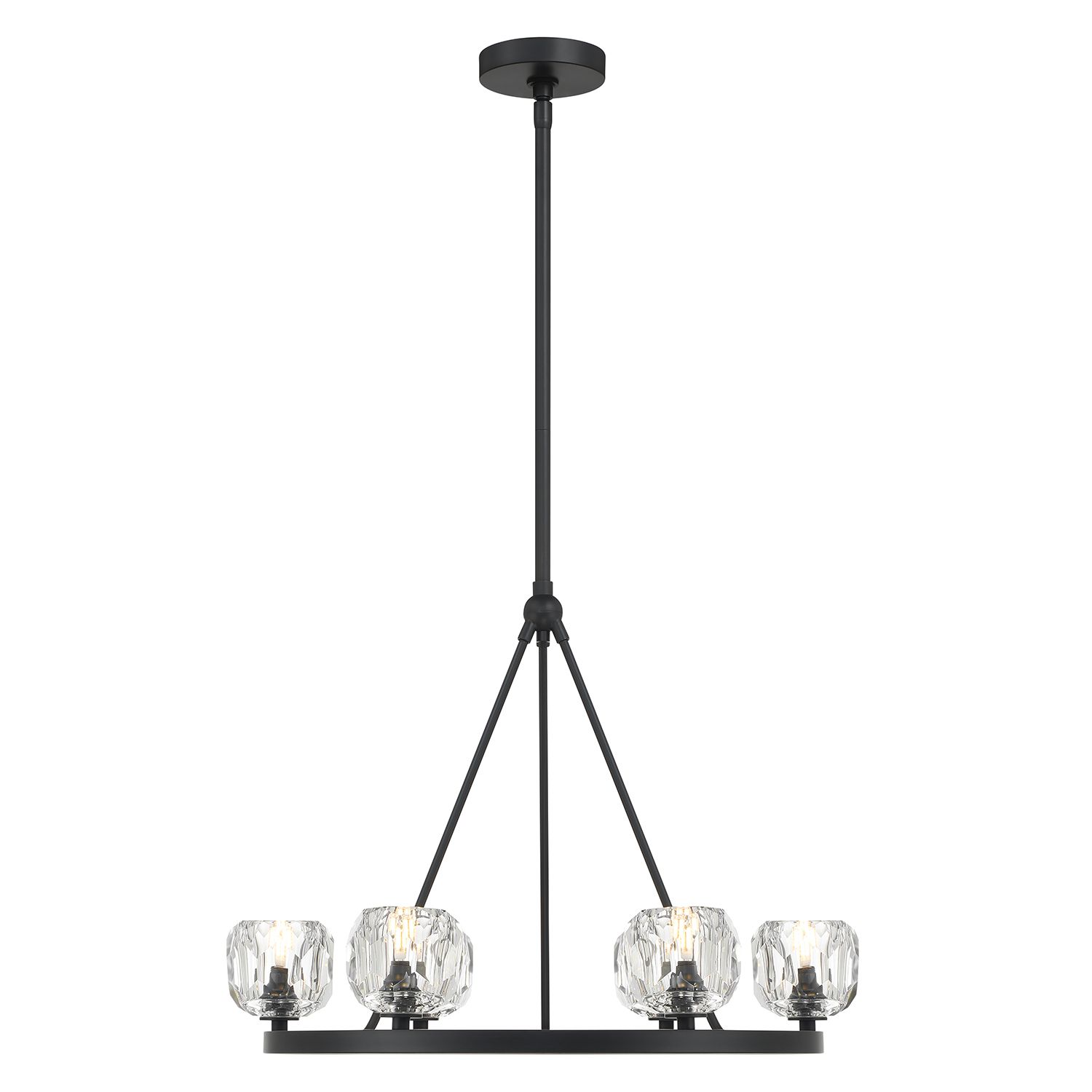 Image 3 Crystorama Aragon 24'' LED Matte Black Chandelier more views