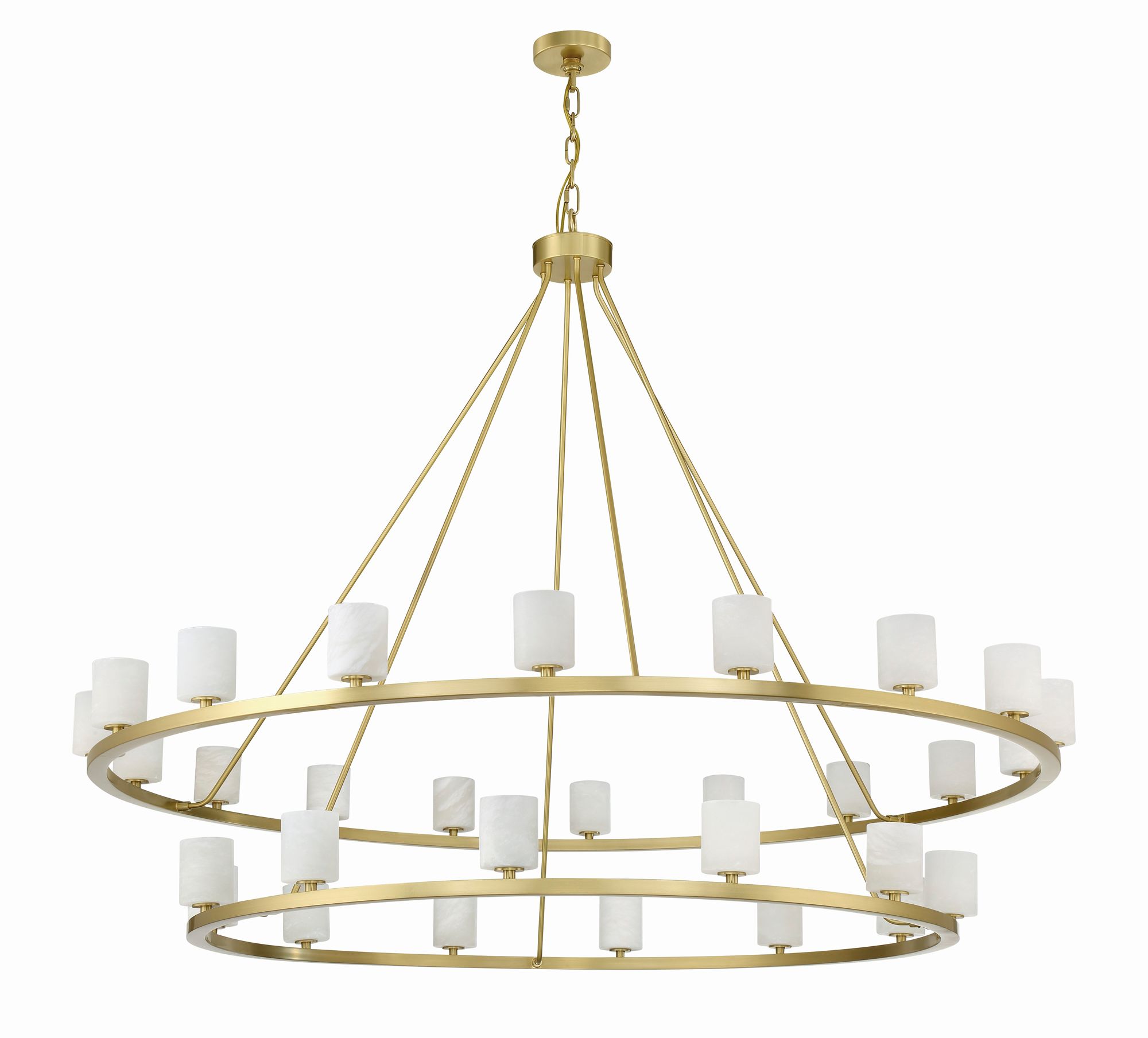 Image 2 Crystorama Aragon 30 Light Soft Brass Chandelier more views