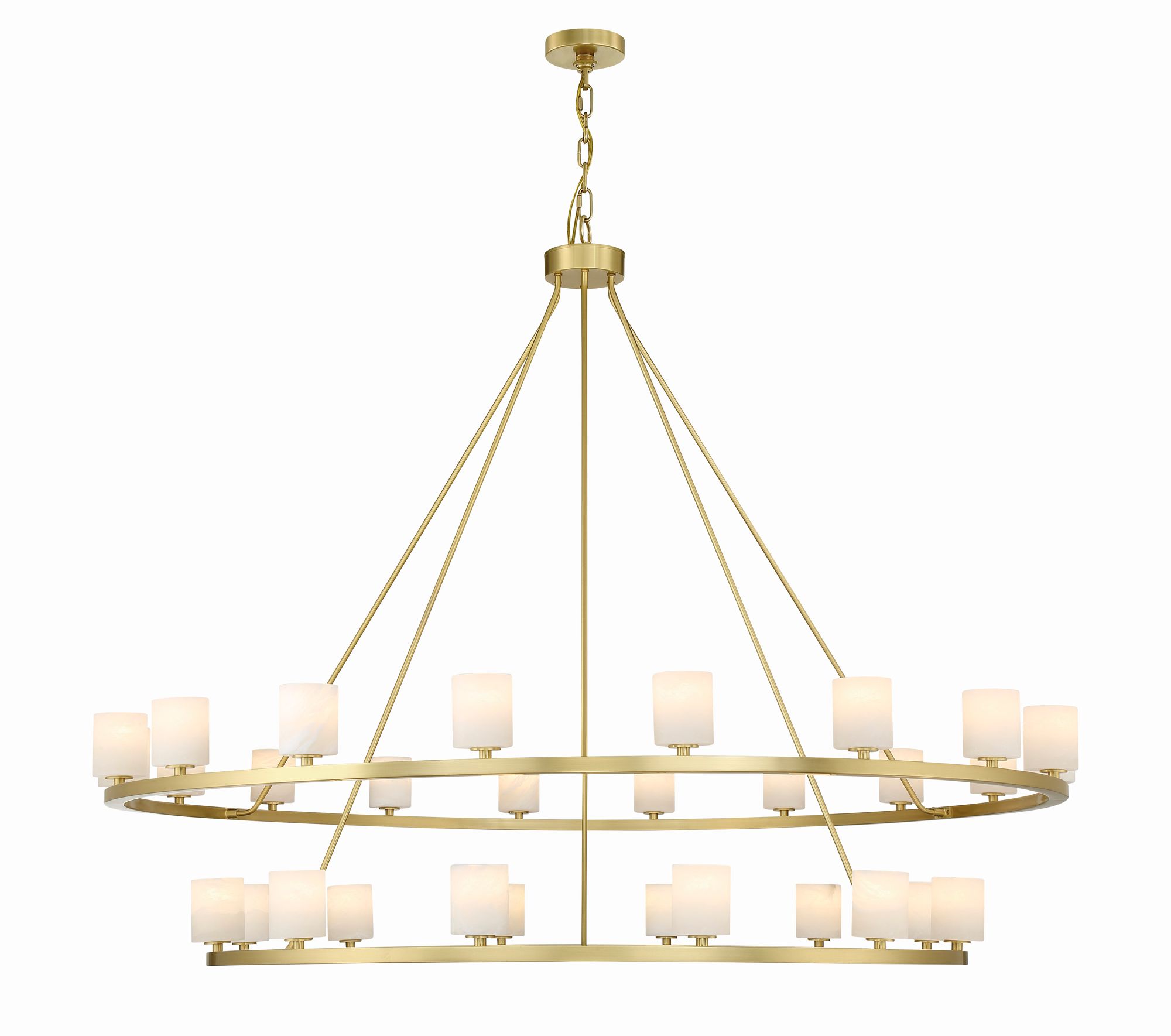 Image 3 Crystorama Aragon 30 Light Soft Brass Chandelier more views