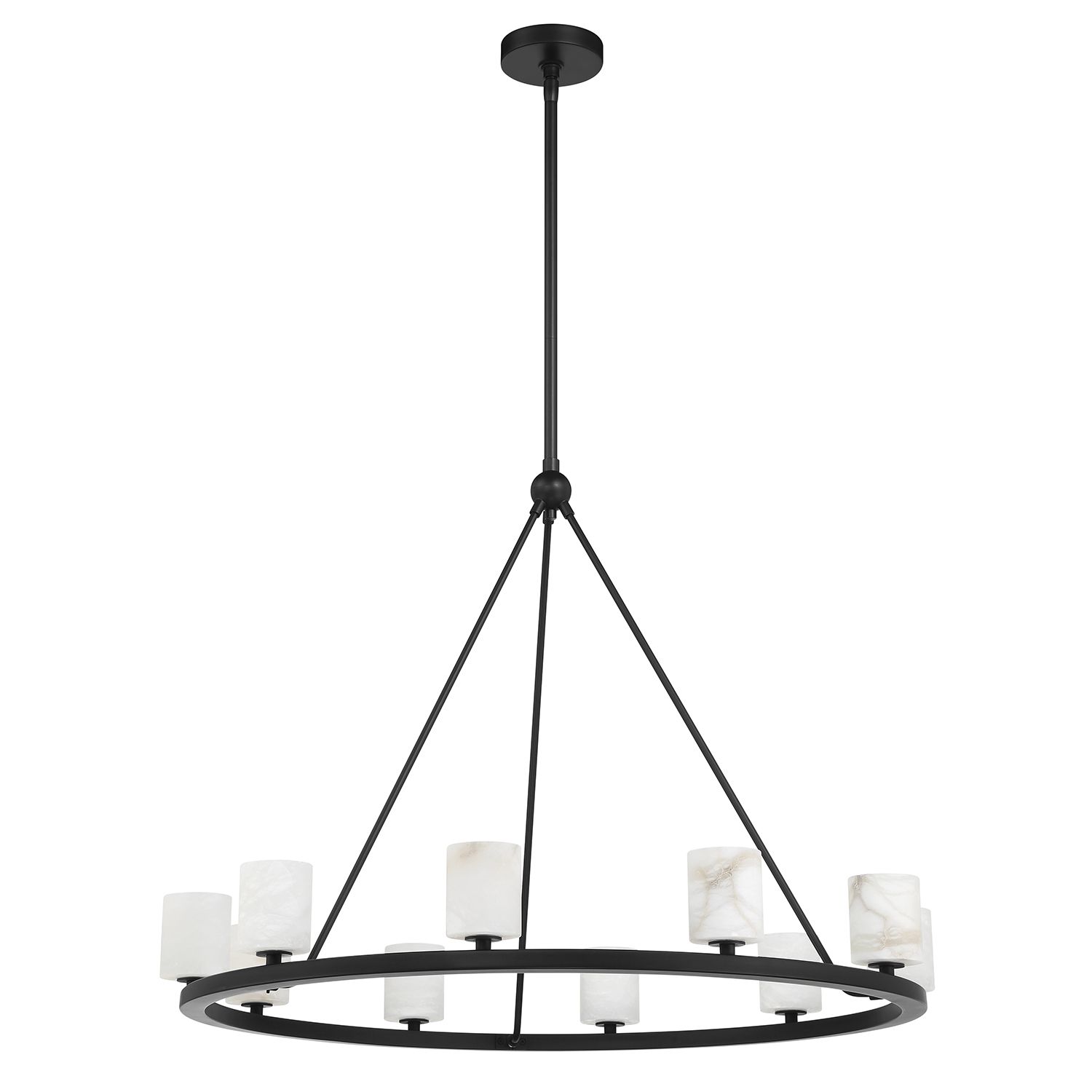 Image 3 Crystorama Aragon 34.75'' LED Matte Black Chandelier more views