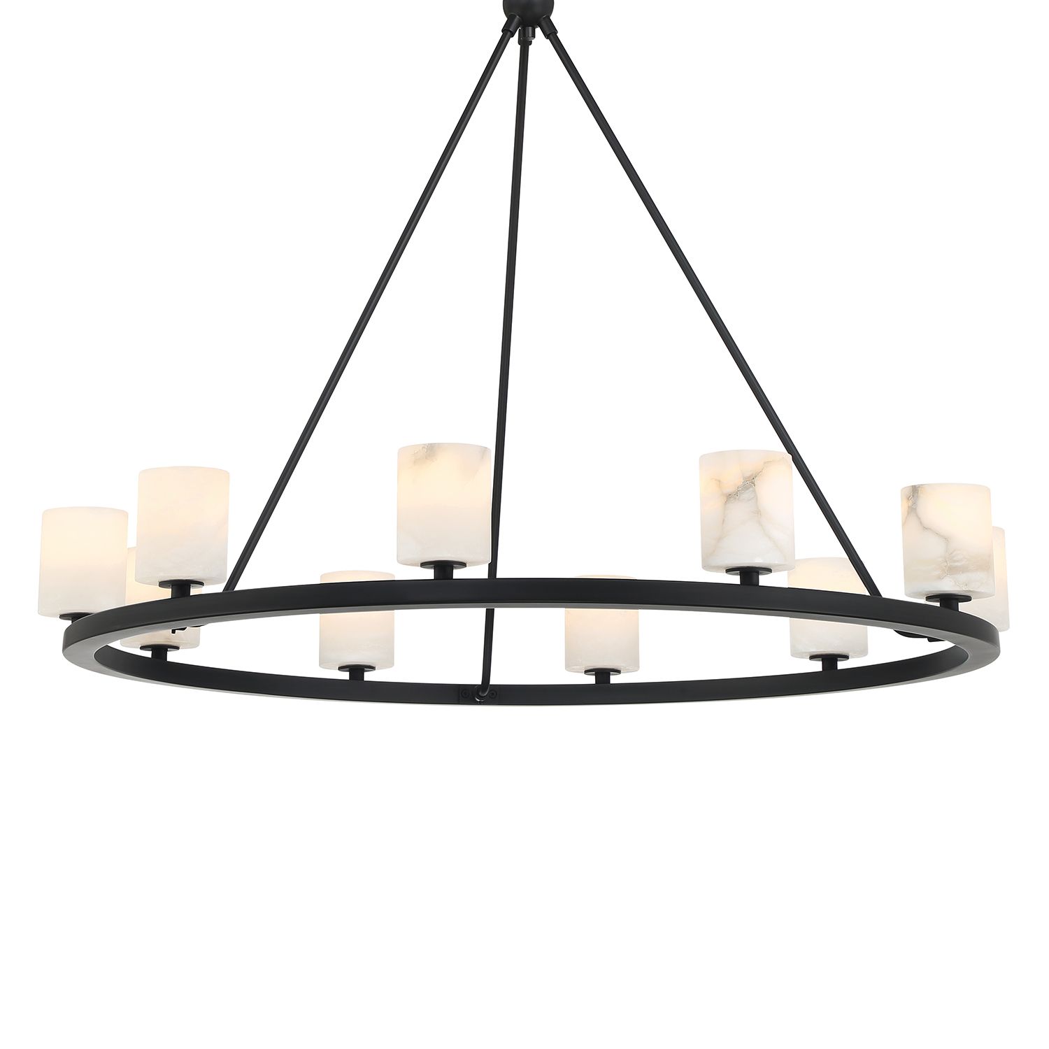 Image 6 Crystorama Aragon 34.75'' LED Matte Black Chandelier more views