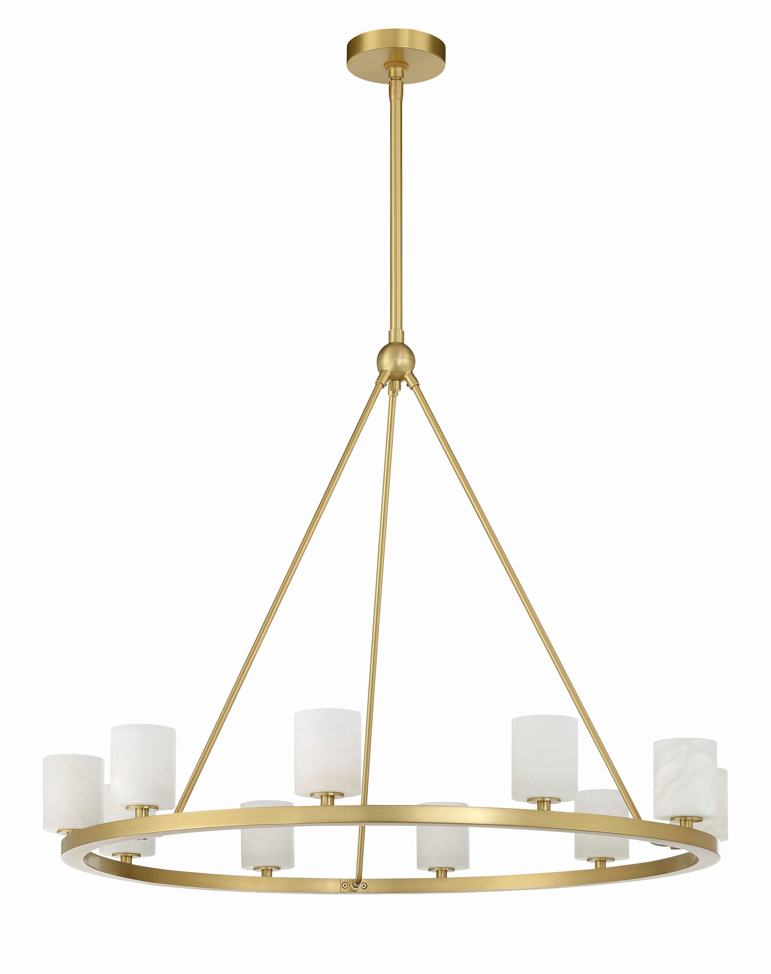 Image 2 Crystorama Aragon 34.75'' LED Soft Brass Chandelier more views