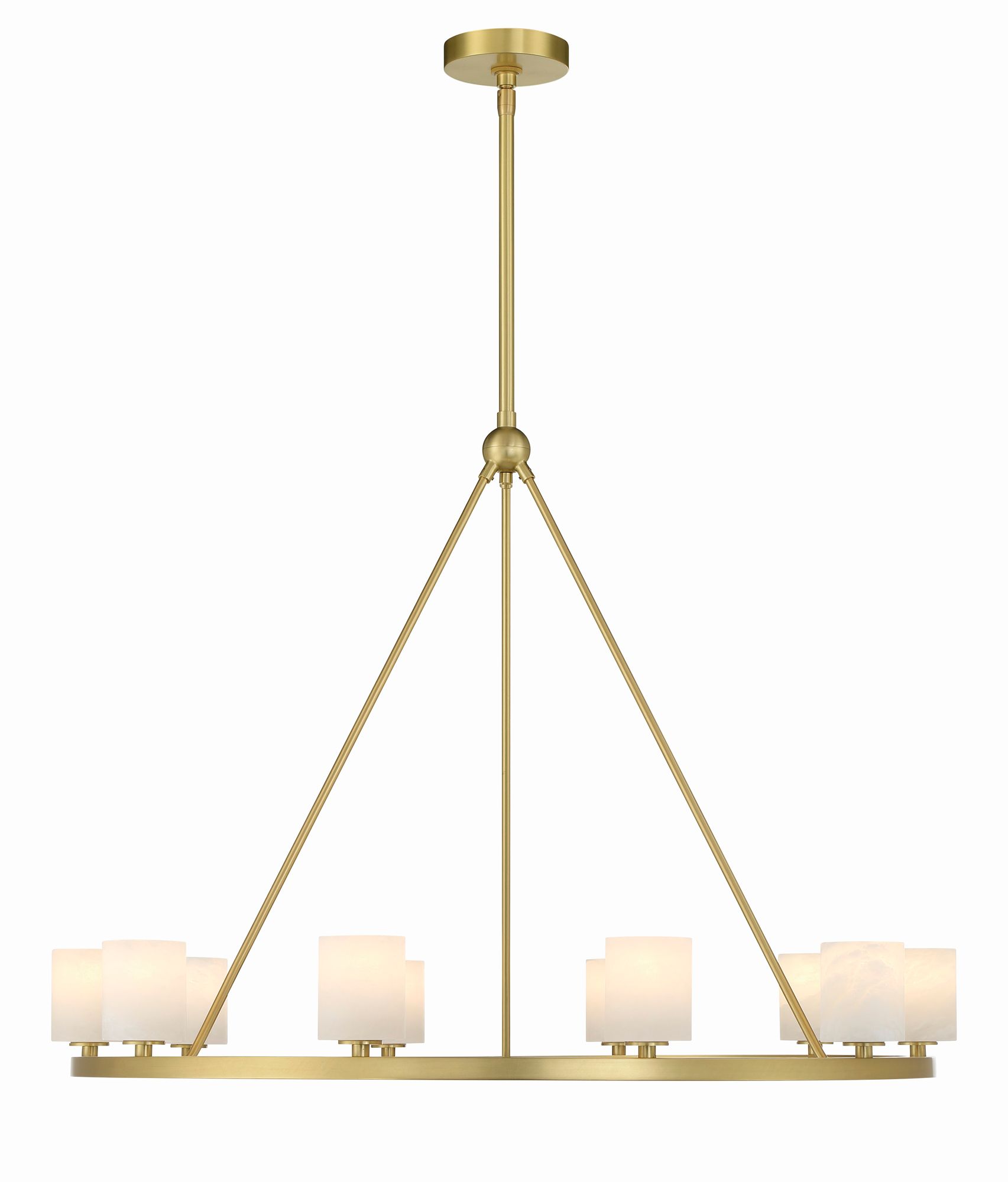 Image 3 Crystorama Aragon 34.75'' LED Soft Brass Chandelier more views