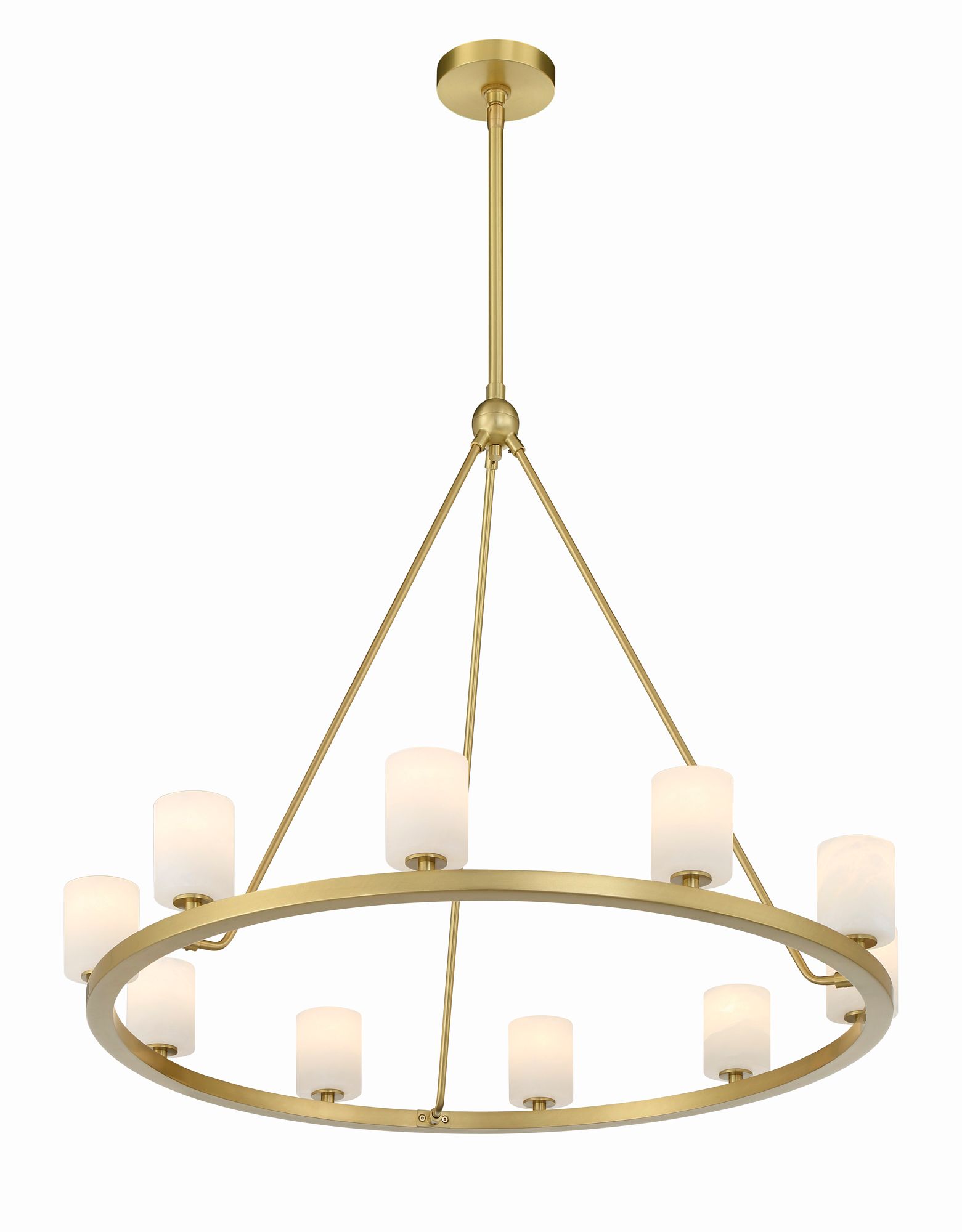 Image 4 Crystorama Aragon 34.75'' LED Soft Brass Chandelier more views