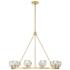 Crystorama Aragon 36" Wide 10-Light Soft Brass Crystal Chandelier