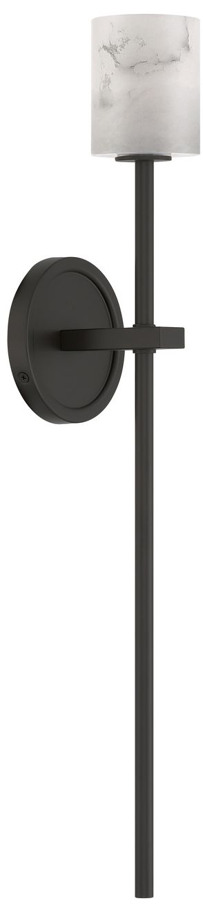 Image 2 Crystorama Aragon 4.5'' LED Matte Black Sconce more views