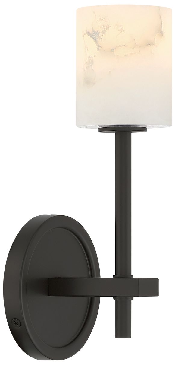 Image 5 Crystorama Aragon 4.5'' LED Matte Black Sconce more views