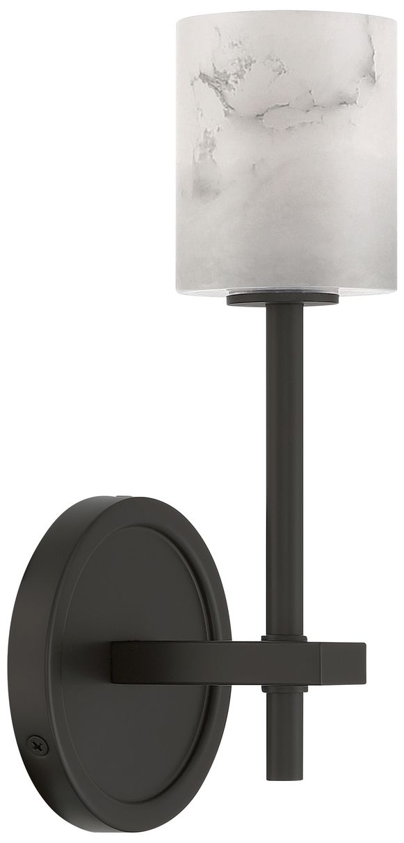 Image 6 Crystorama Aragon 4.5'' LED Matte Black Sconce more views