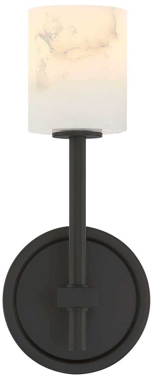 Image 7 Crystorama Aragon 4.5'' LED Matte Black Sconce more views