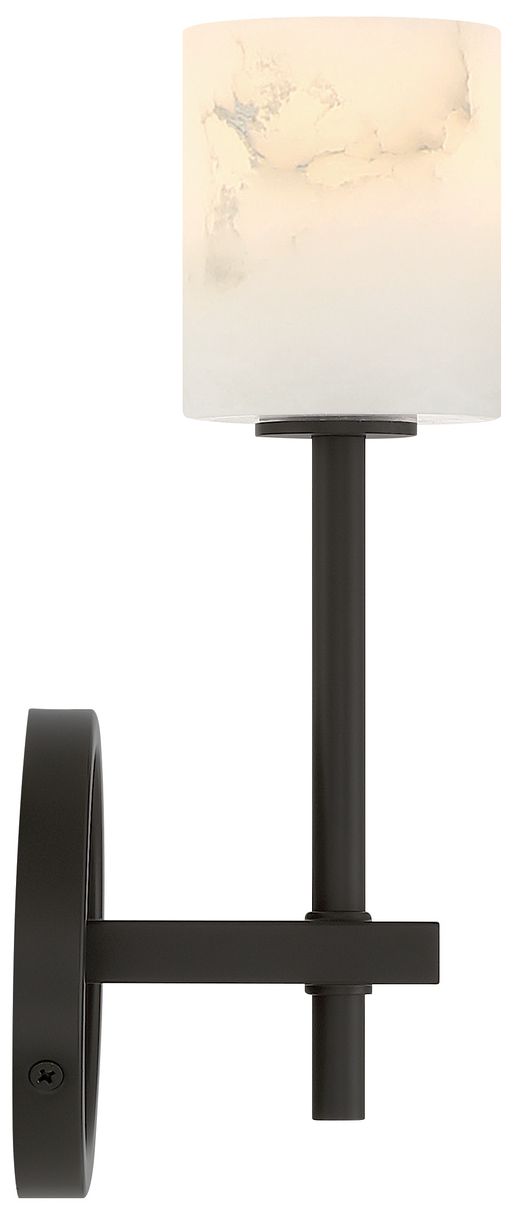 Crystorama Aragon 4.5'' LED Matte Black Sconce
