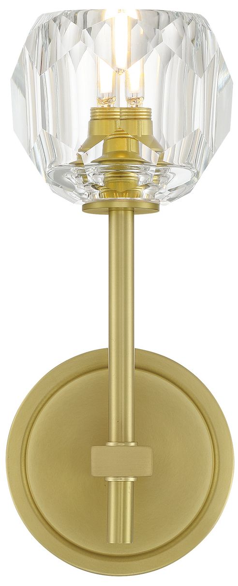 Image 7 Crystorama Aragon 4.5'' LED Soft Brass Sconce more views