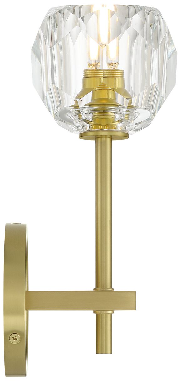 Crystorama Aragon 4.5'' LED Soft Brass Sconce