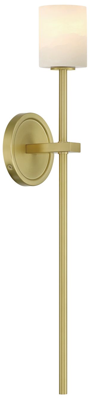 Crystorama Aragon 4.5'' LED Soft Brass Sconce