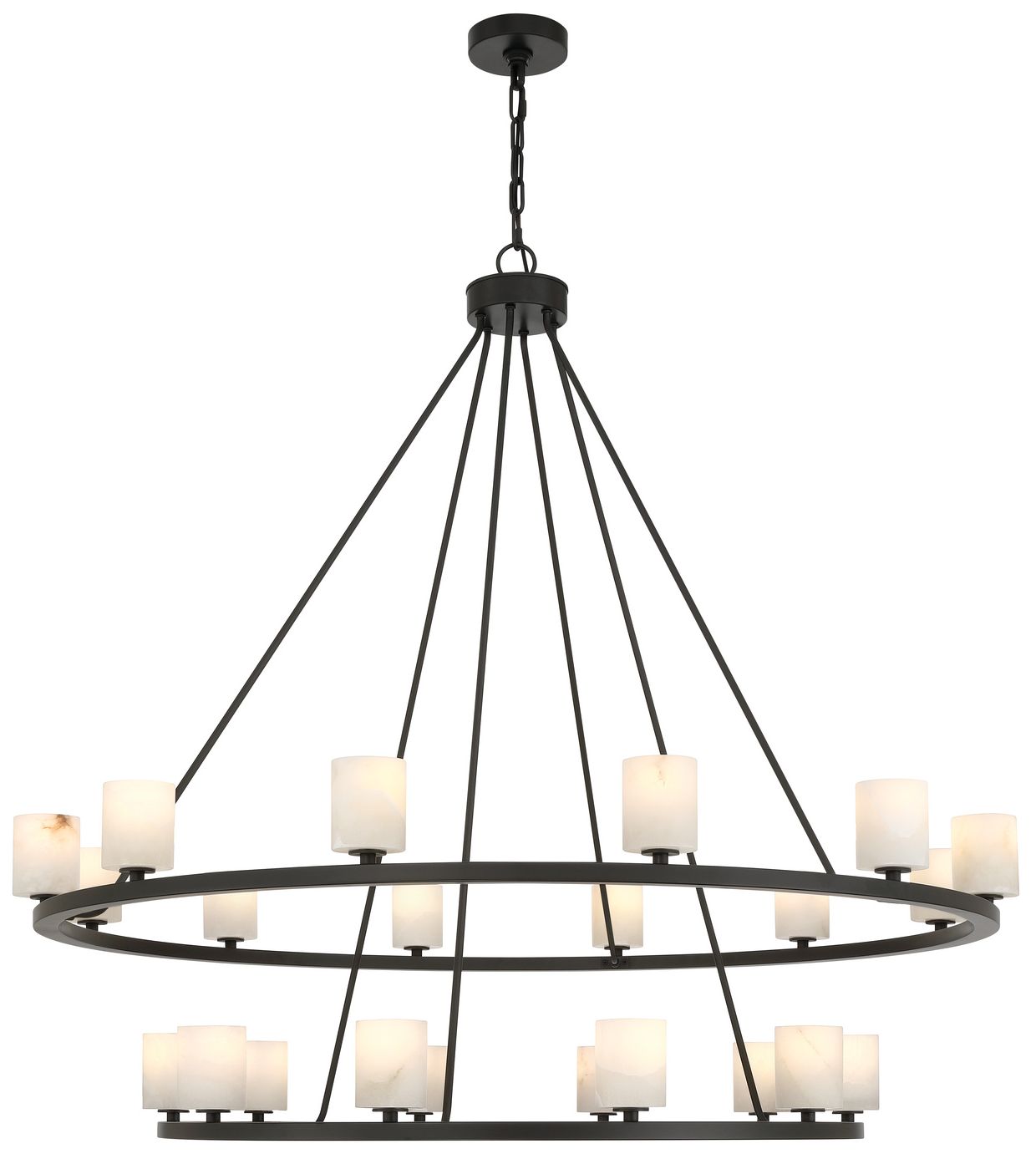 Image 3 Crystorama Aragon 46.75'' LED Matte Black Chandelier more views