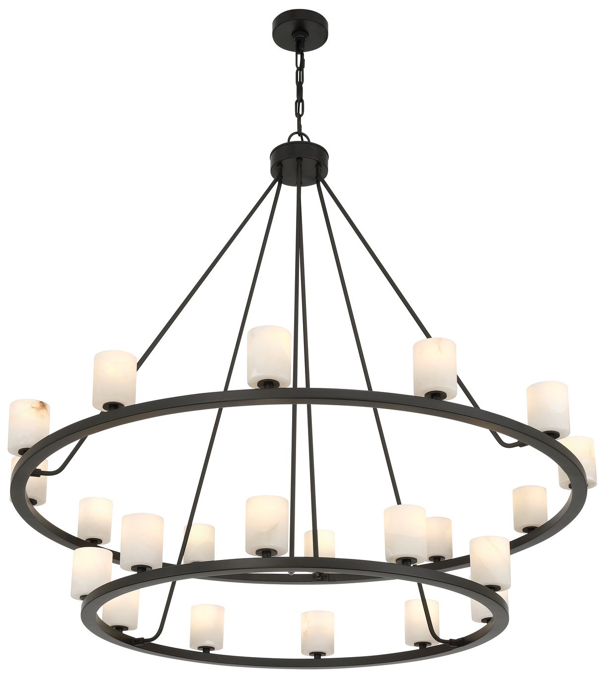 Image 4 Crystorama Aragon 46.75'' LED Matte Black Chandelier more views