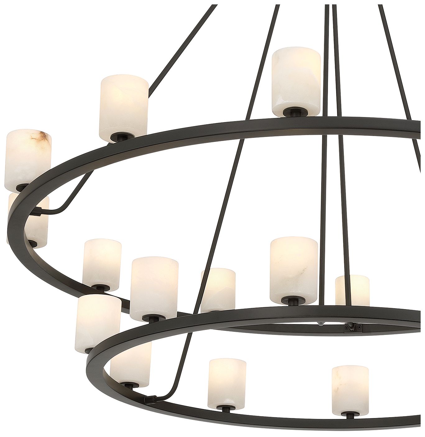 Image 5 Crystorama Aragon 46.75'' LED Matte Black Chandelier more views