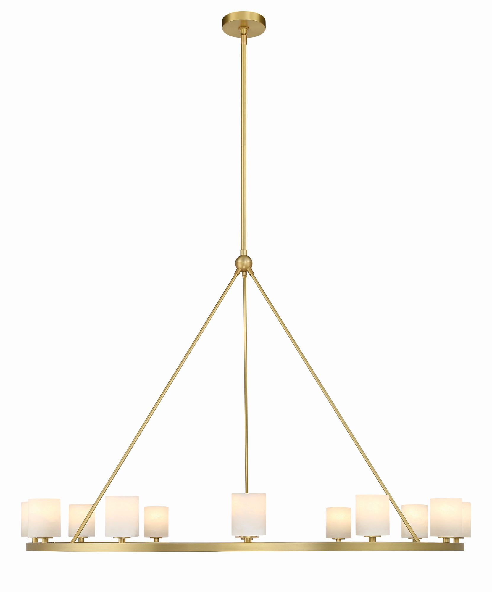 Image 3 Crystorama Aragon 46.75'' LED Soft Brass Chandelier more views