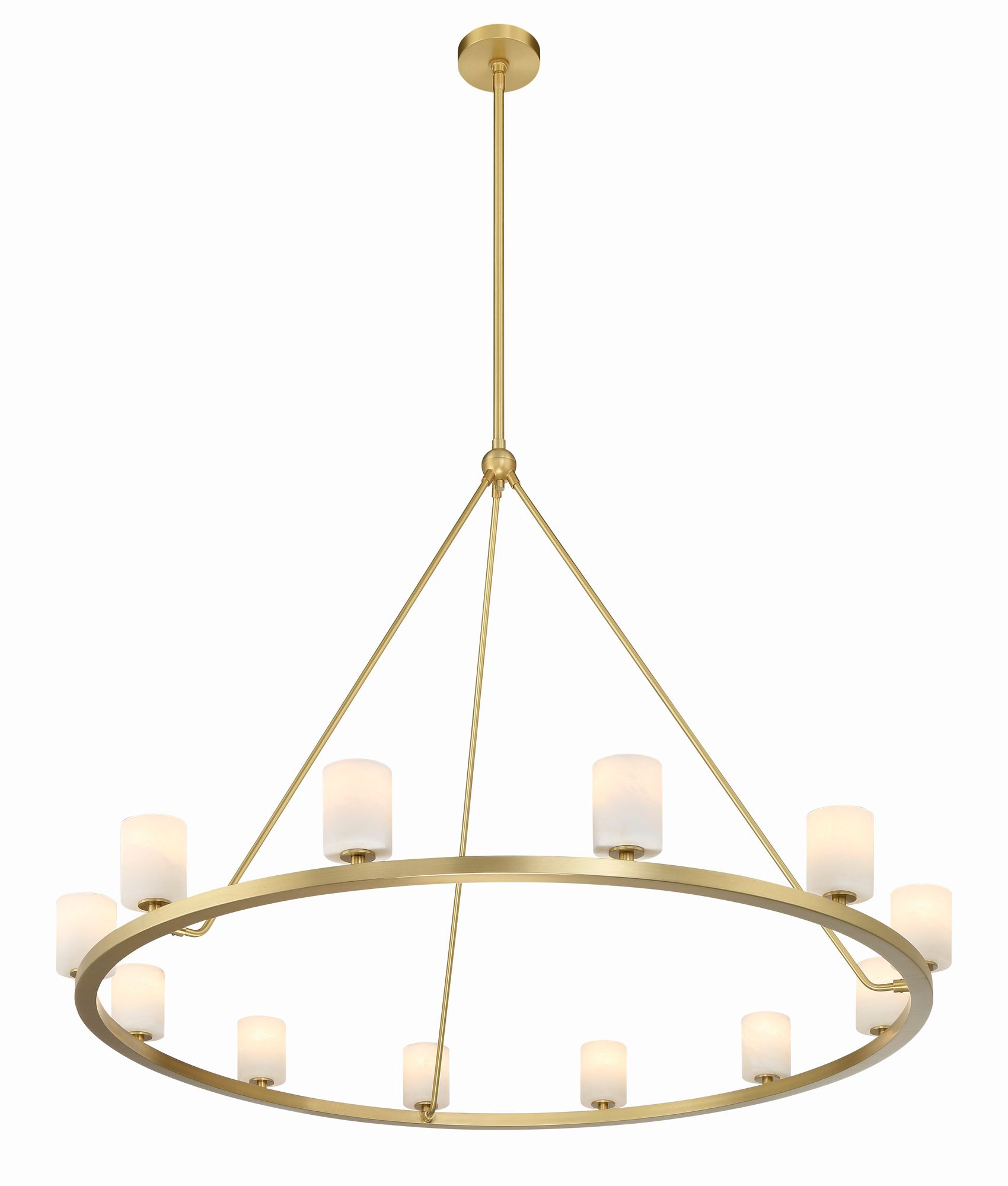 Image 4 Crystorama Aragon 46.75'' LED Soft Brass Chandelier more views