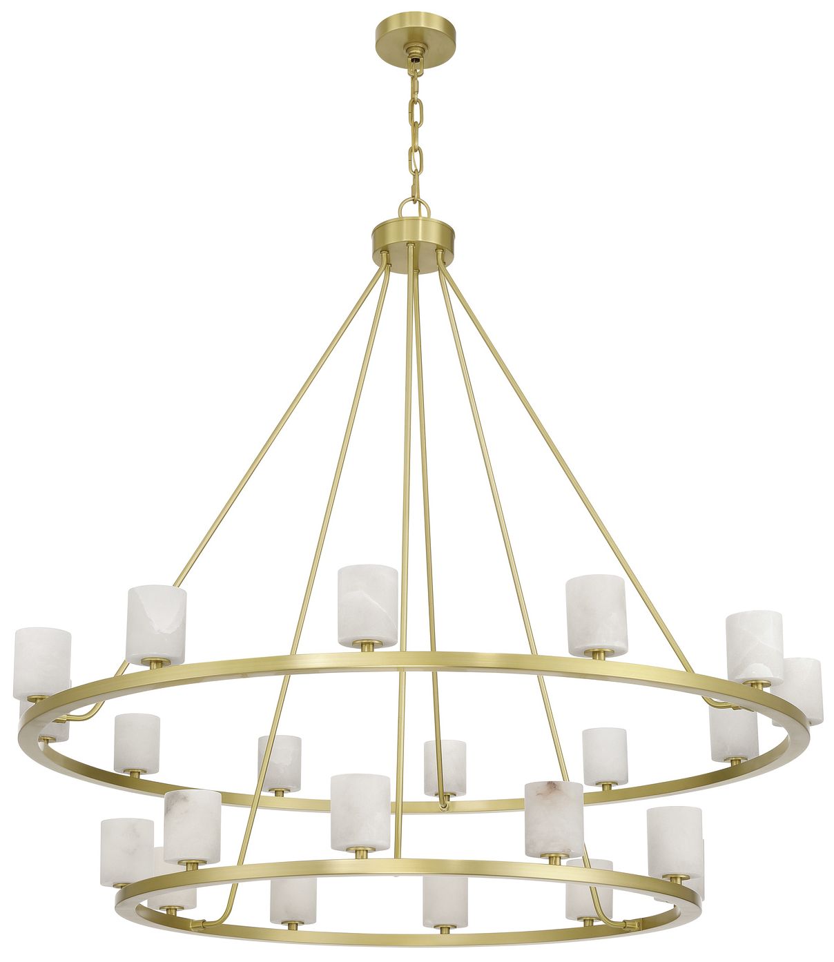 Image 2 Crystorama Aragon 46.75'' LED Soft Brass Chandelier more views