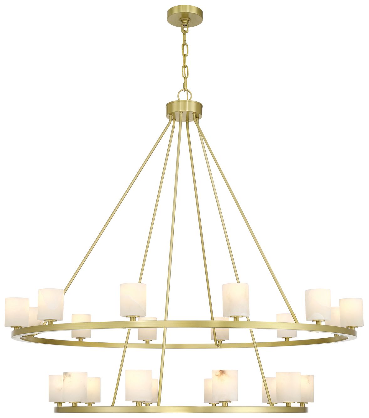 Image 3 Crystorama Aragon 46.75'' LED Soft Brass Chandelier more views