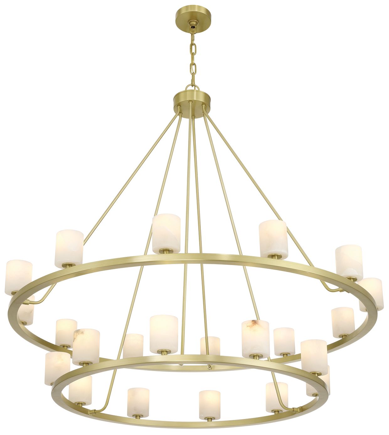 Image 4 Crystorama Aragon 46.75'' LED Soft Brass Chandelier more views