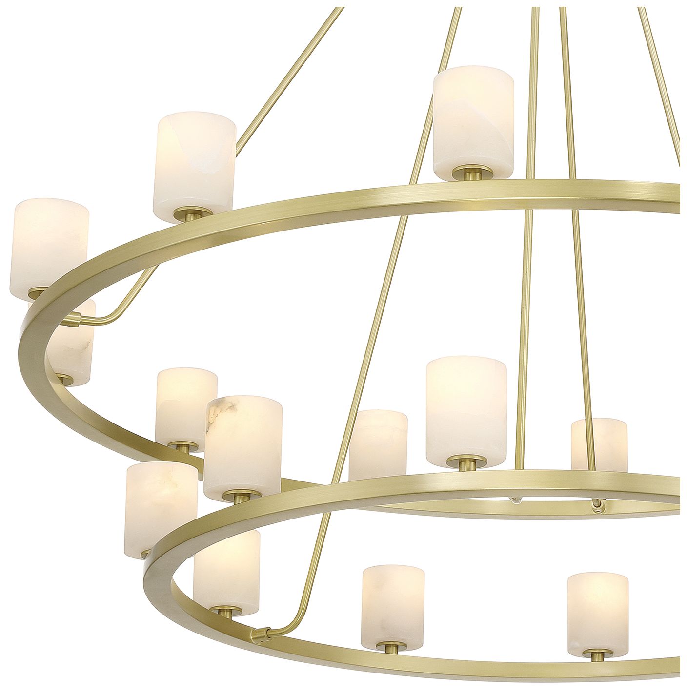 Image 5 Crystorama Aragon 46.75'' LED Soft Brass Chandelier more views