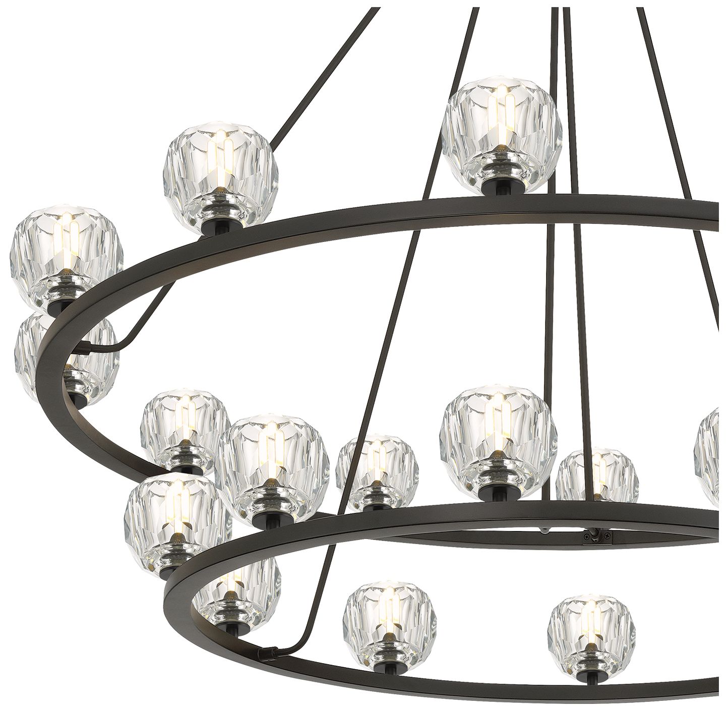 Image 5 Crystorama Aragon 48'' LED Matte Black Chandelier more views