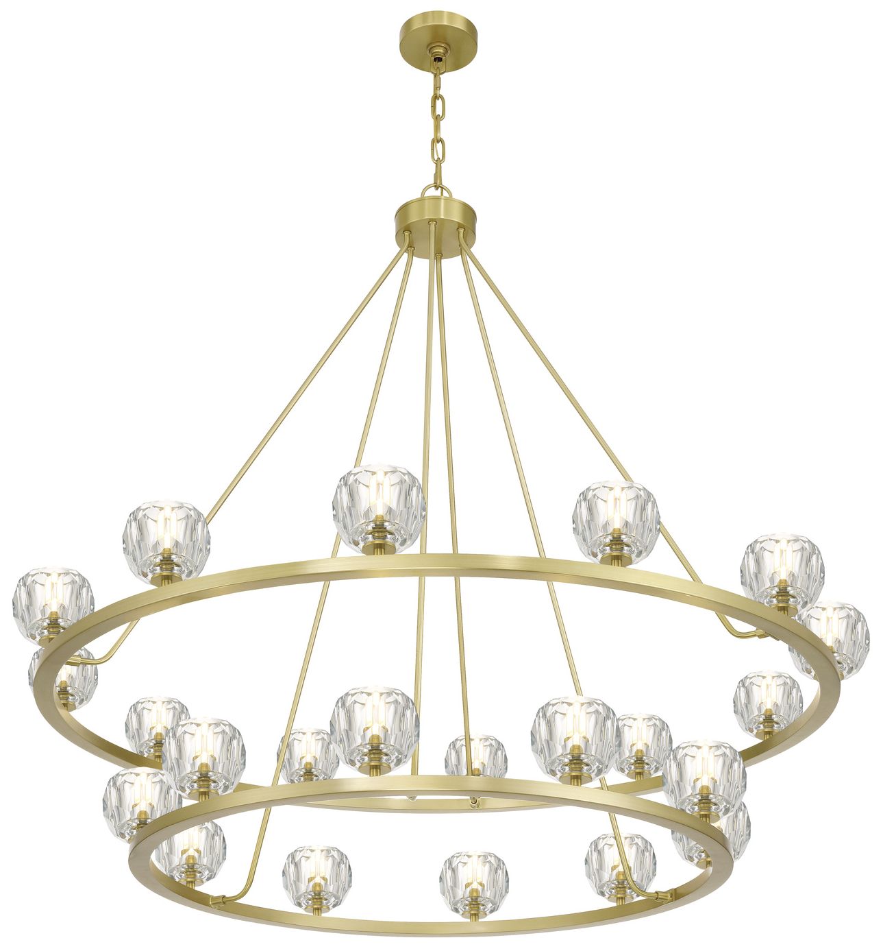 Image 4 Crystorama Aragon 48'' LED Soft Brass Chandelier more views