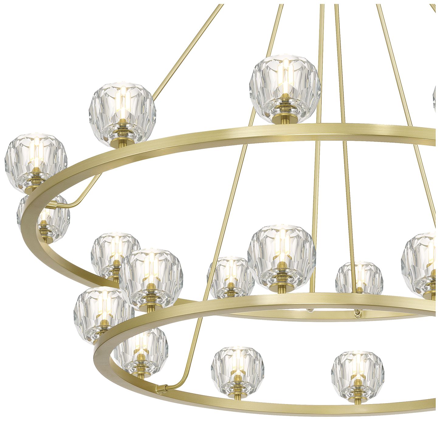 Image 5 Crystorama Aragon 48'' LED Soft Brass Chandelier more views