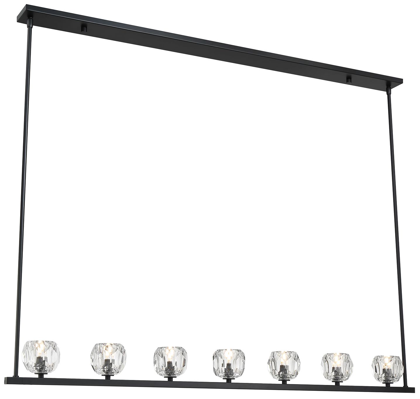 Thumbnail2 of Crystorama Aragon 56'' LED Matte Black Linear Chandelier
