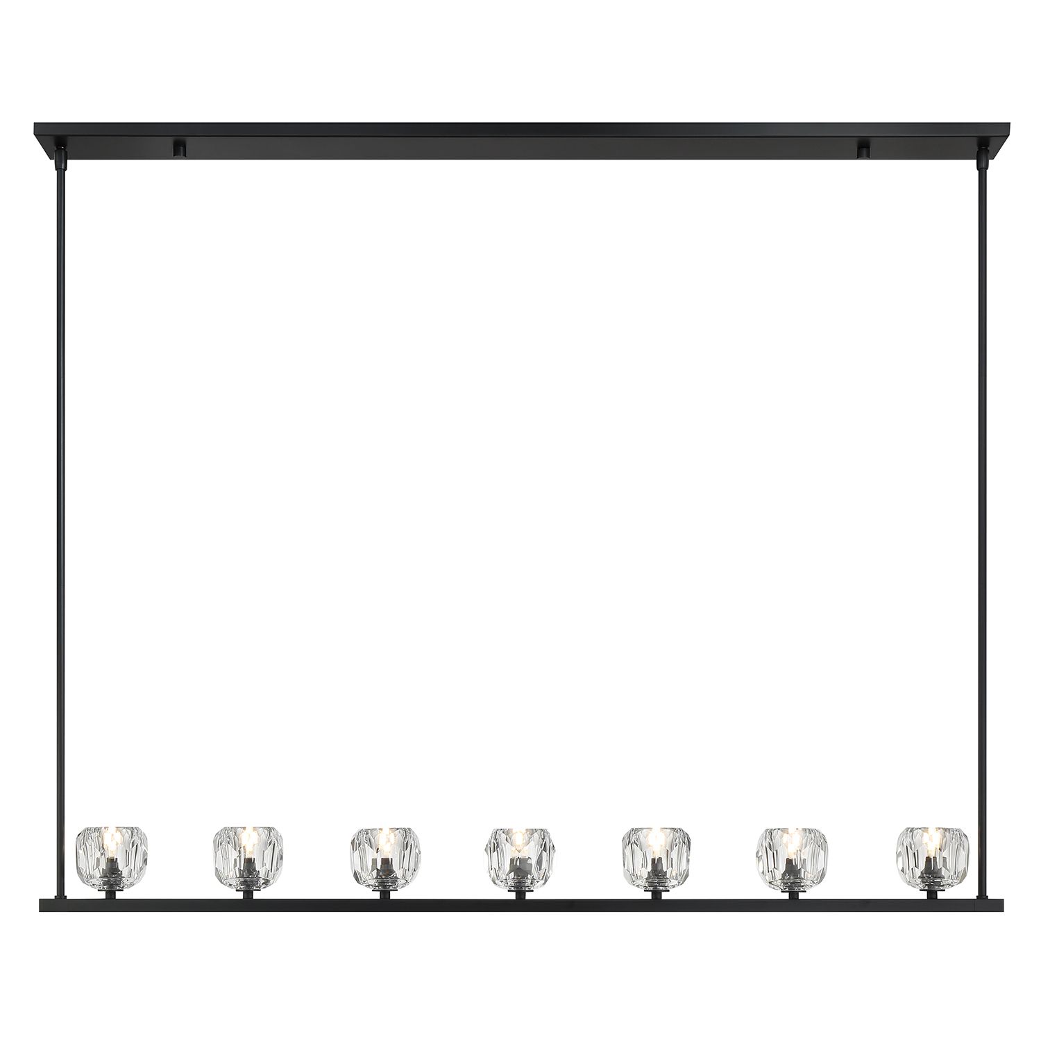 Thumbnail4 of Crystorama Aragon 56'' LED Matte Black Linear Chandelier more views