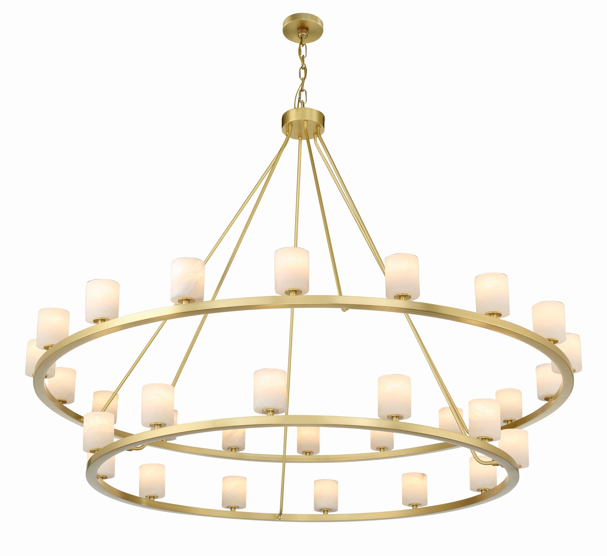 Image 4 Crystorama Aragon 58.75'' LED Soft Brass Chandelier more views