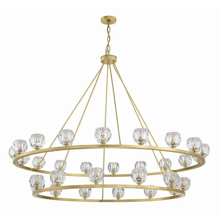 Image 5 Crystorama Aragon 60"W Soft Brass 30-Light LED Chandelier more views