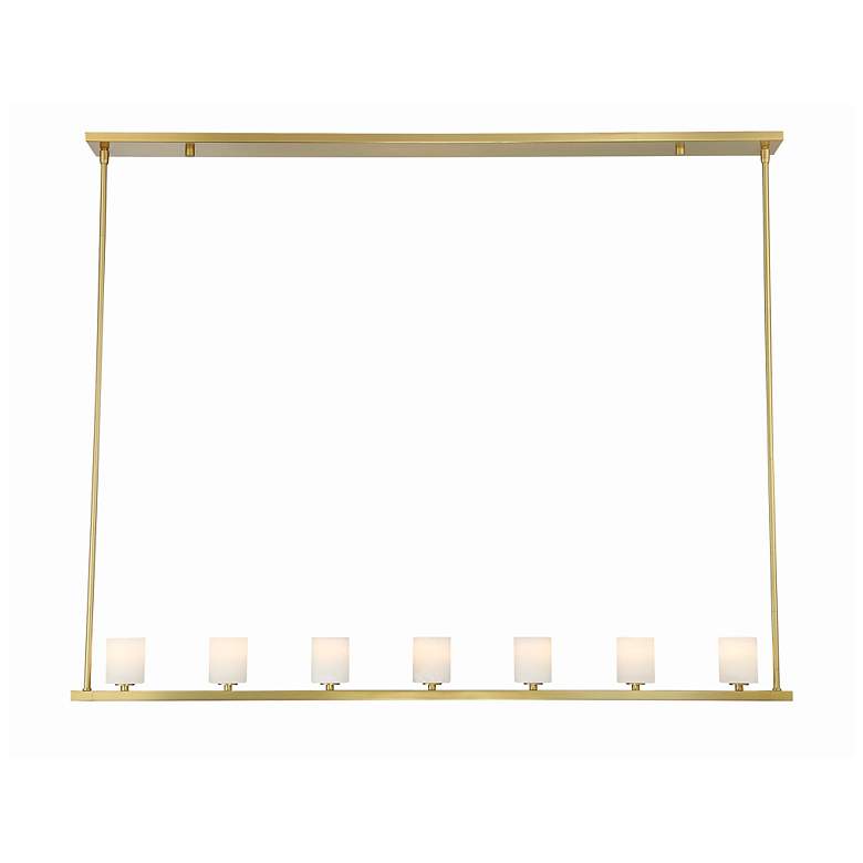 Image 1 Crystorama Aragon 7 Light Soft Brass Chandelier
