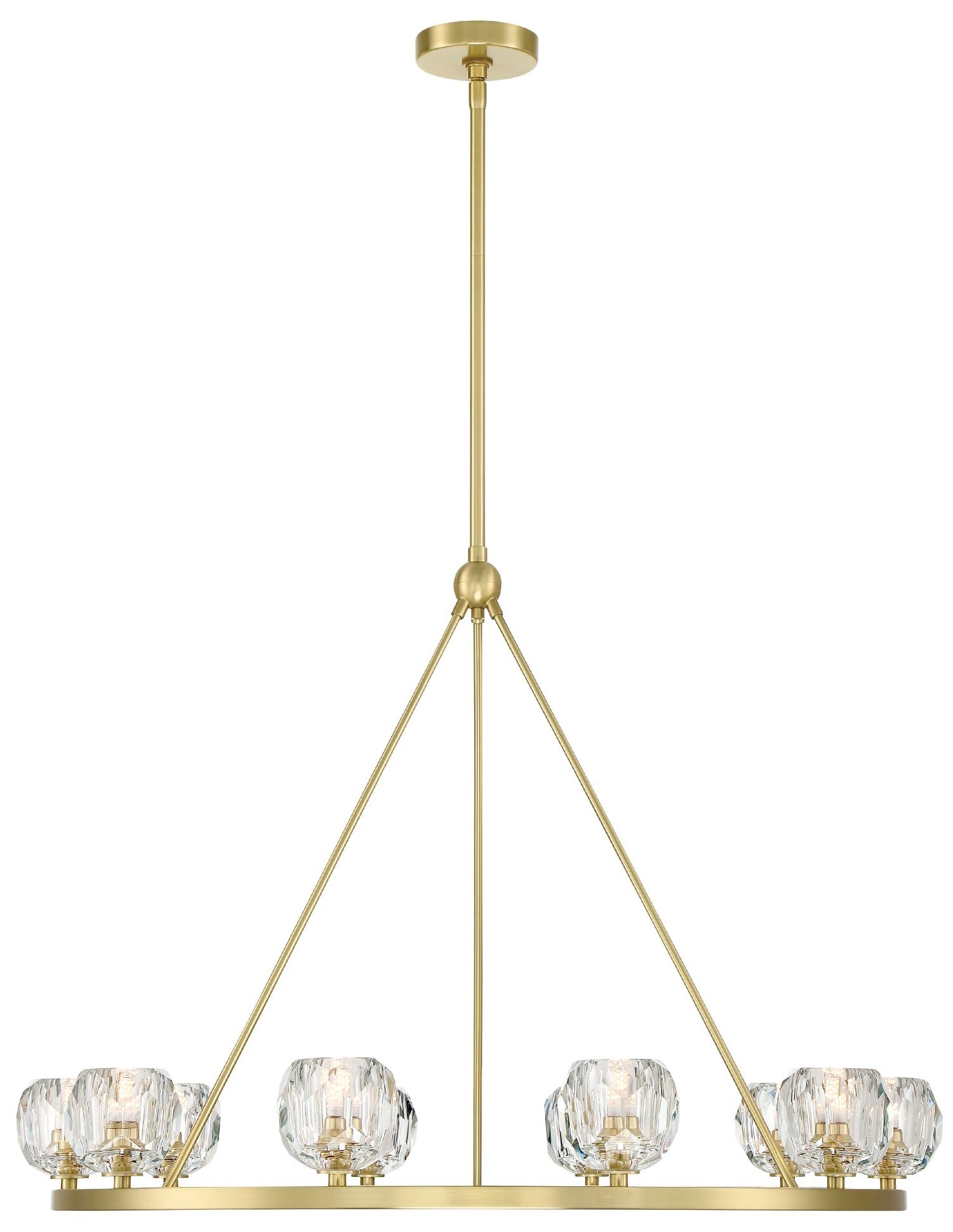 Crystorama Aragon Brass - Antique Brass Collection