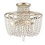 3_Crystorama Arcadia 15" Wide Antique Silver Ceiling Light more views