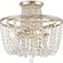 4_Crystorama Arcadia 15" Wide Antique Silver Ceiling Light more views