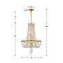 6_Crystorama Arcadia 18" Wide Antique Gold Crystal Chandelier more views