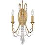 Crystorama Arcadia 21 1/4" High Antique Gold Wall Sconce