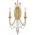 Crystorama Arcadia 21 1/4" High Antique Gold Wall Sconce